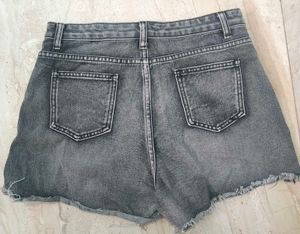 Emo Distressed Denim Shorts