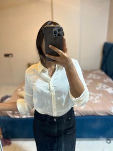 White Button-Down Shirt