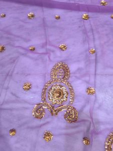 Vintage purple saree.