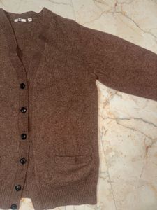 Brown Knit Cardigan