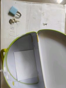 Lime metal Money Bank