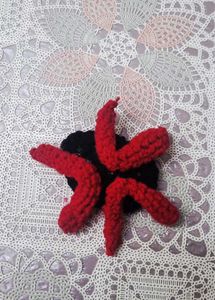 Red Angry Hair Clip