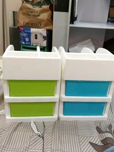 mini storage drawer pack of 2