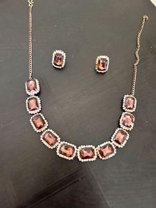 Beautiful Wine Colour Neck piece