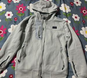 Light Blue Full Zip Hoodie