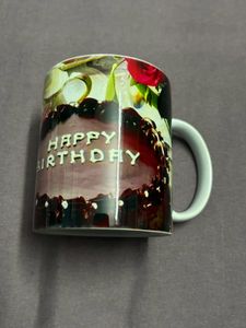 Cute Coffee Mug Duo | Emoji + Happy Bday