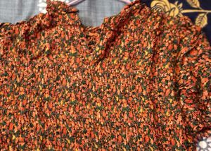 Floral Smocked Top