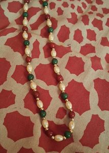 Two Pearl Chains Neckpiece