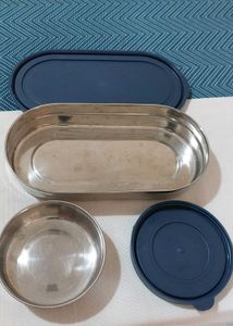 Stainless Steel Tiffin Box (Pack Of 2)