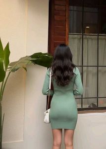 Mint Green Knit Dress