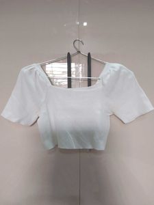 White Crop Top