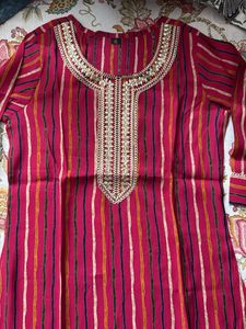 Beautiful Rose Sequin Kurti