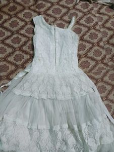 Elegant White Lace Dress