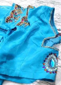 Party Wear Saree With Blause