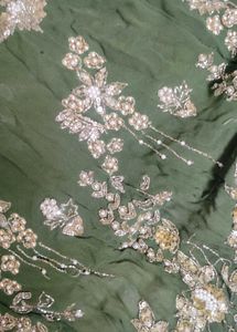 Green Embroidered Kurta Set