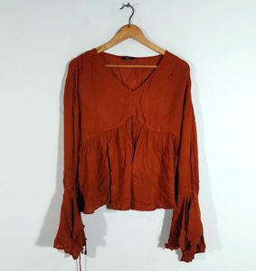 Only Branded Rust Color Top For Women's