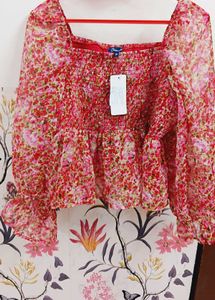 Red Crop Top 3xl DEEWA brand
