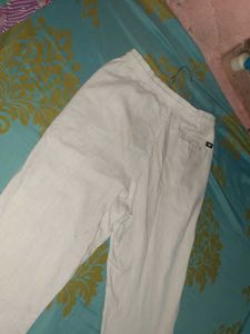 White linen Pants
