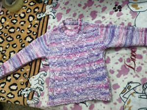 Cute Multicolour Knit Sweater for 5-7 years girl
