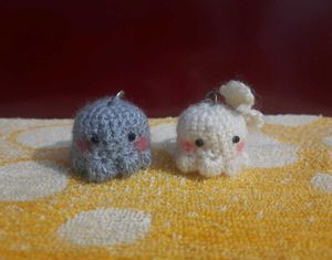 Cute Octopus crochet Keychains