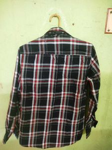 Khaki Blue Men Shirt