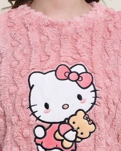 Pink Hello Kitty Fuzzy Sweater never worn