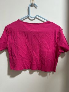 Hot Pink Crop Top