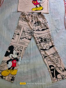 Micky Mouse Print Coord Set
