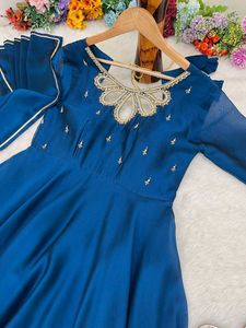 Hand Work Anarkali Gown