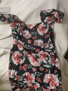 Floral Print Mini Dress