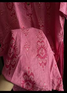 Pink cotton kurta
