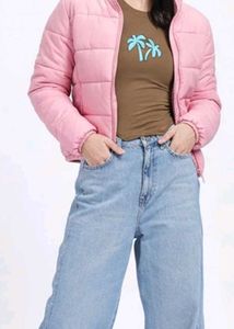 Pink Puffer Jacket - Trendy &amp; Cozy