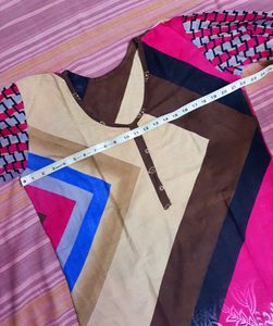 Multi Colour Cotton Kurti