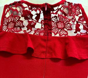 Hot Red Mini Dress For Girl&#39;s