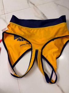 Master Denim Yellow Sports Bra