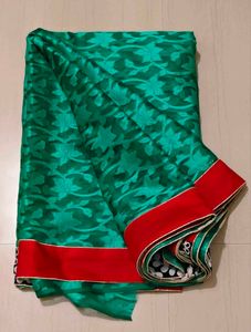 Elegant Green Floral Saree