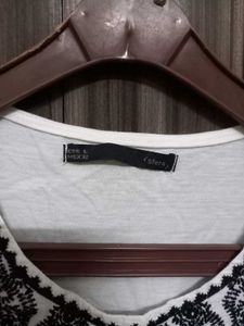 Striped Embroidered Top