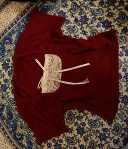 Maroon BABYDOLL TOP PINTEREST
