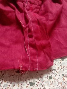 Maroon  Satain Silk Blouse