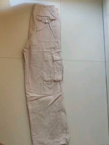 Beige Cargo Pants