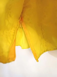 💥🆕️ Yellow Sequins Blouse With Ruffle Sleeves
