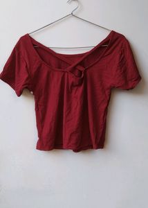 Red Crop Top