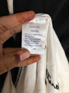 Nautica White &amp; Black Mini Dress