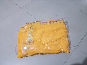 Yellow Saree With Stone Work