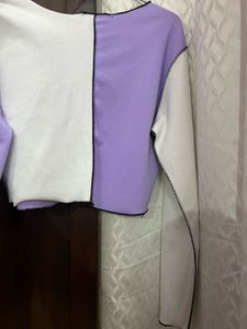 Color Block Crop Top