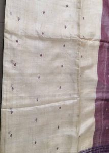 Hand Embroidered double shade Silk Saree