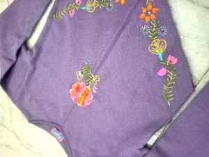 Lavender Cropped Sweater 💜🌸