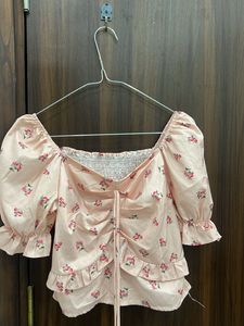 Floral Puff Sleeve Top