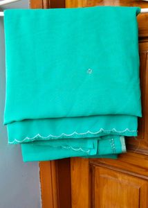 Women's Beautiful Seagreen Saree 💙