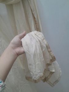 off white lace dupatta